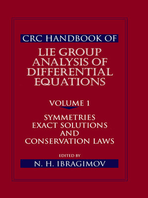 cover image of CRC Handbook of Lie Group Analysis of Differential Equations, Volume I